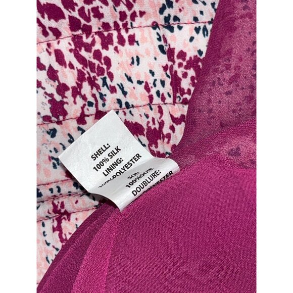 Ramy Brook  Silk Womens Sleeveless Dress In Purple Abstract Print Size Medium Bo - Picture 10 of 10